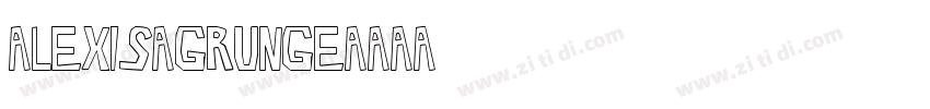 Alexis Grunge字体转换